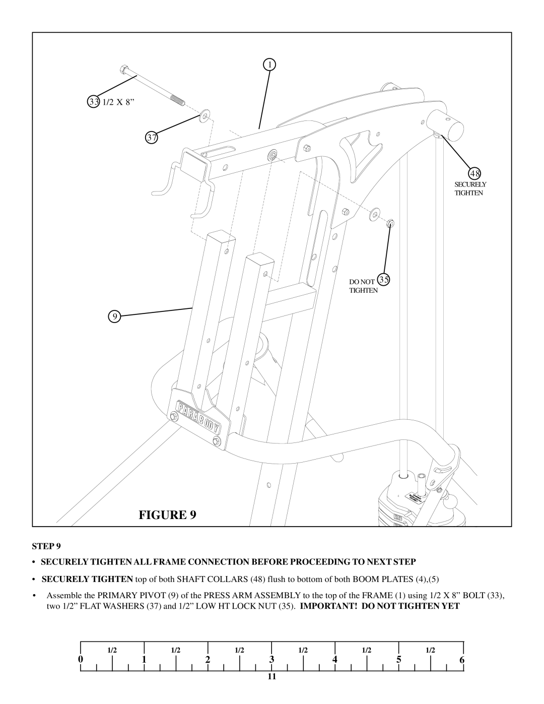 ParaBody 220 manual 33 1/2 X 