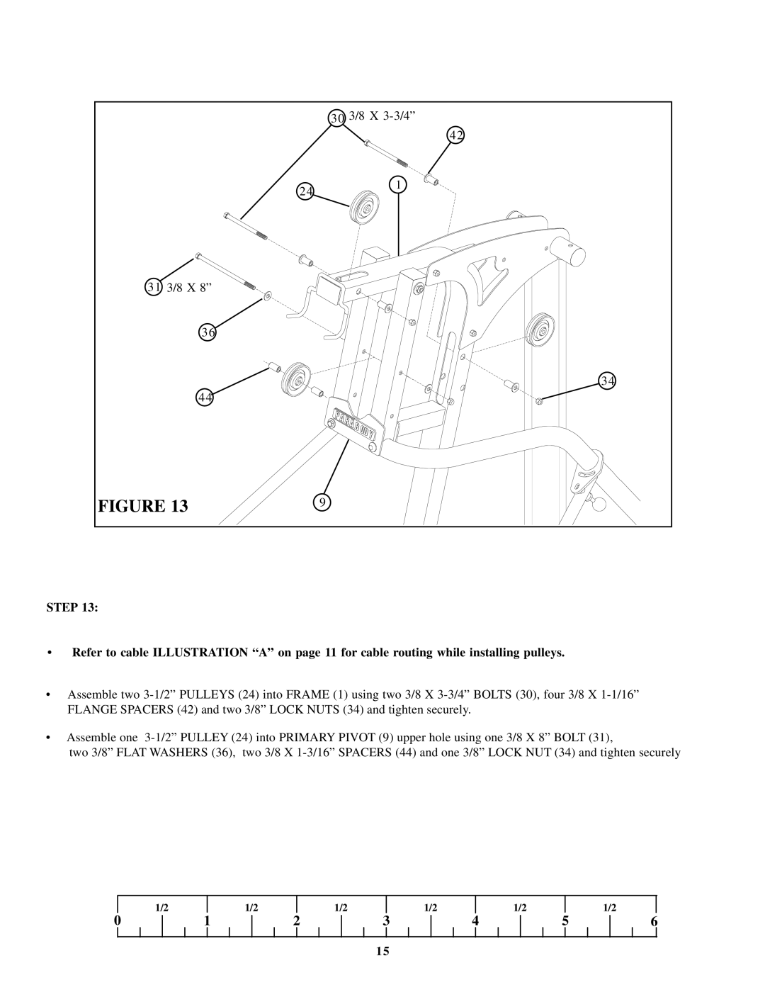 ParaBody 220 manual 31 3/8 X 