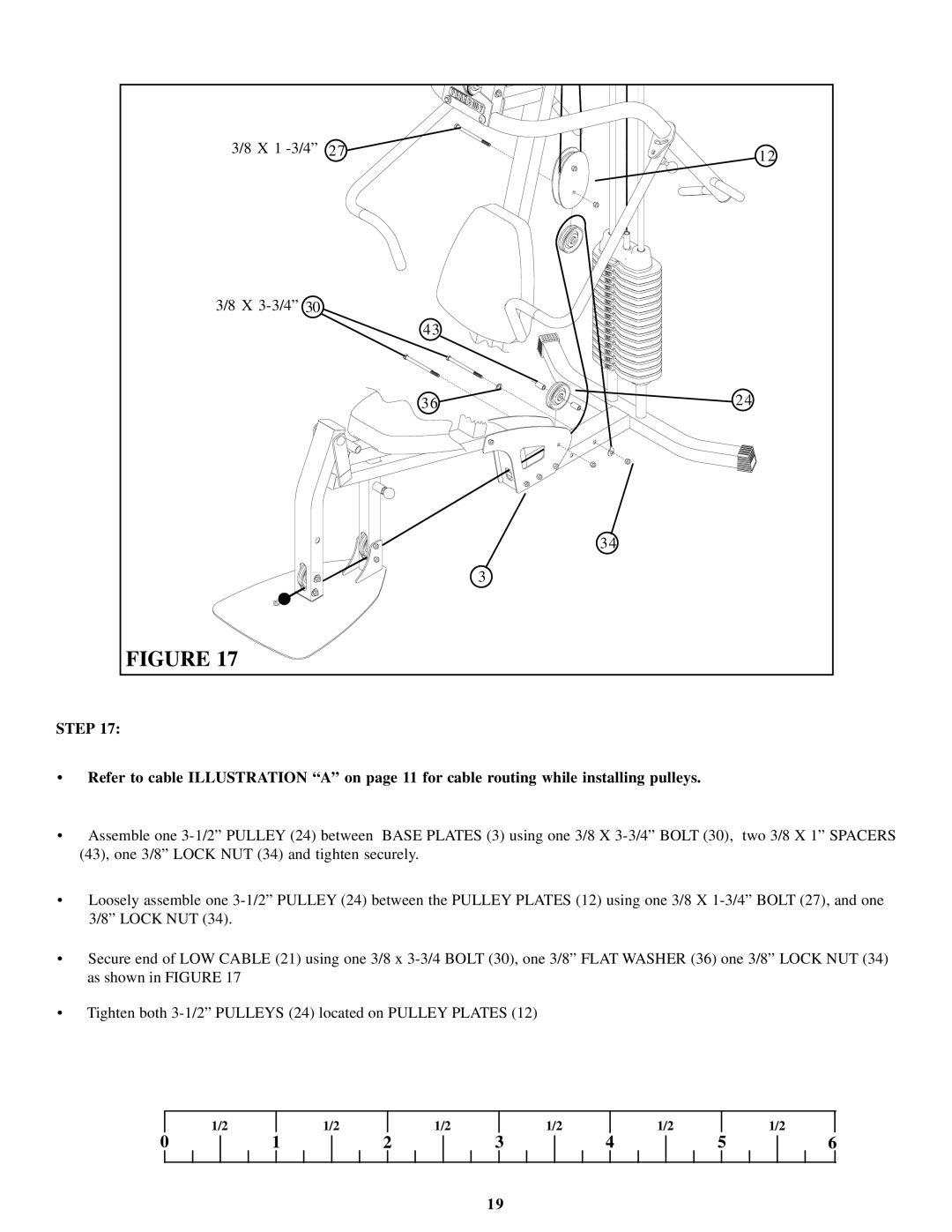 ParaBody 220 manual X 1 -3/4 X 3-3/4 