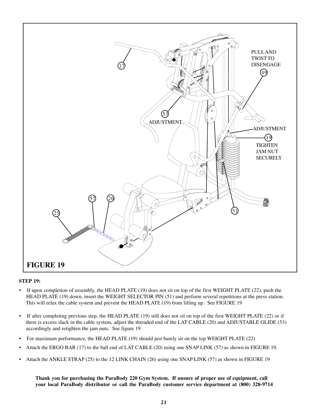 ParaBody 220 manual Pull 