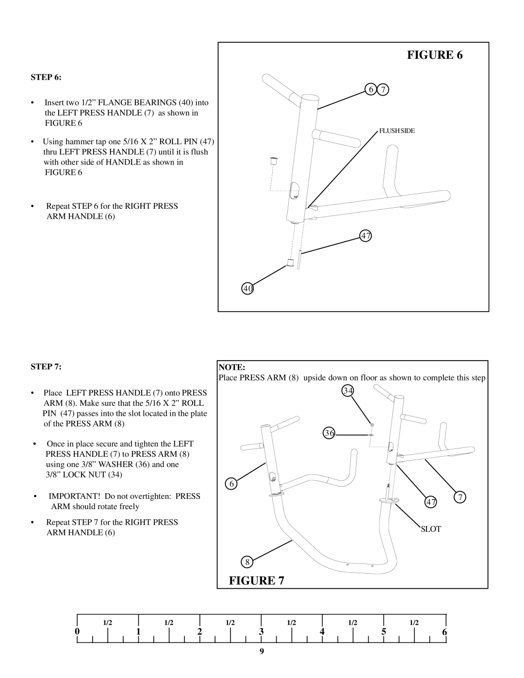 ParaBody 220 manual ARM Handle 