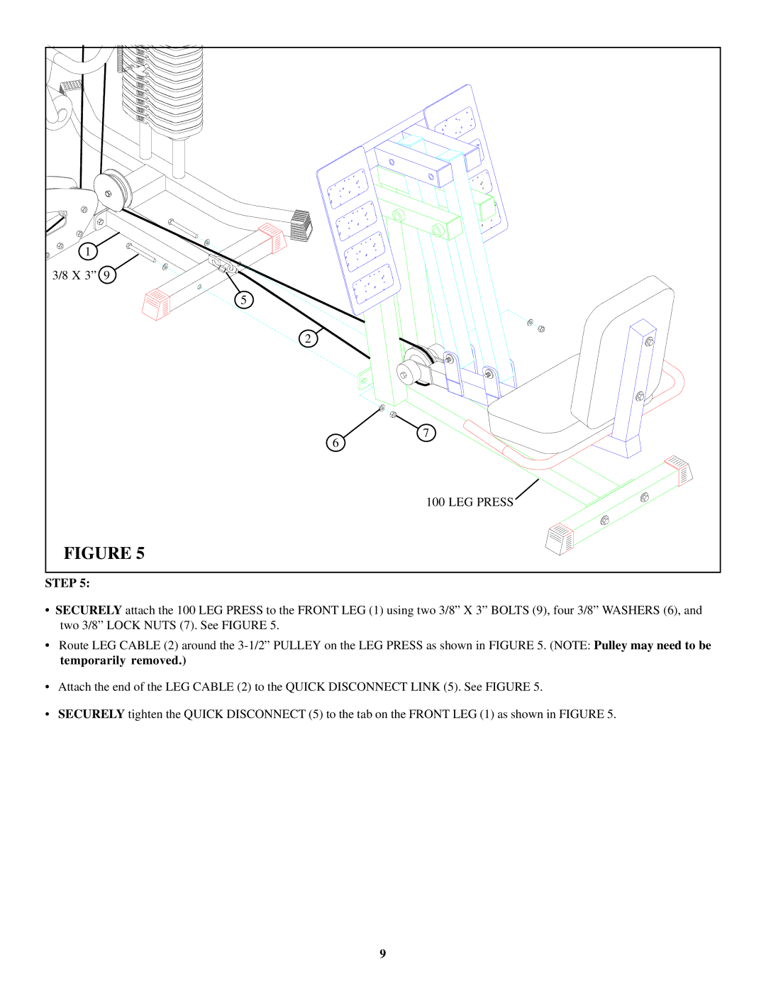 ParaBody 221 manual LEG Press 