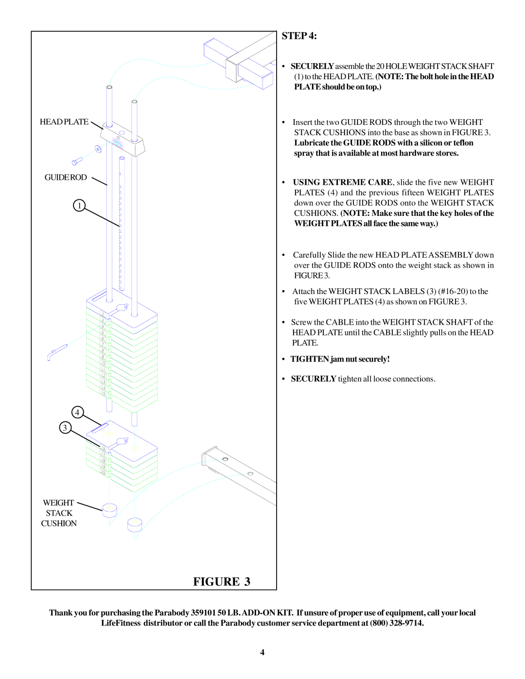 ParaBody 359101 manual Step 