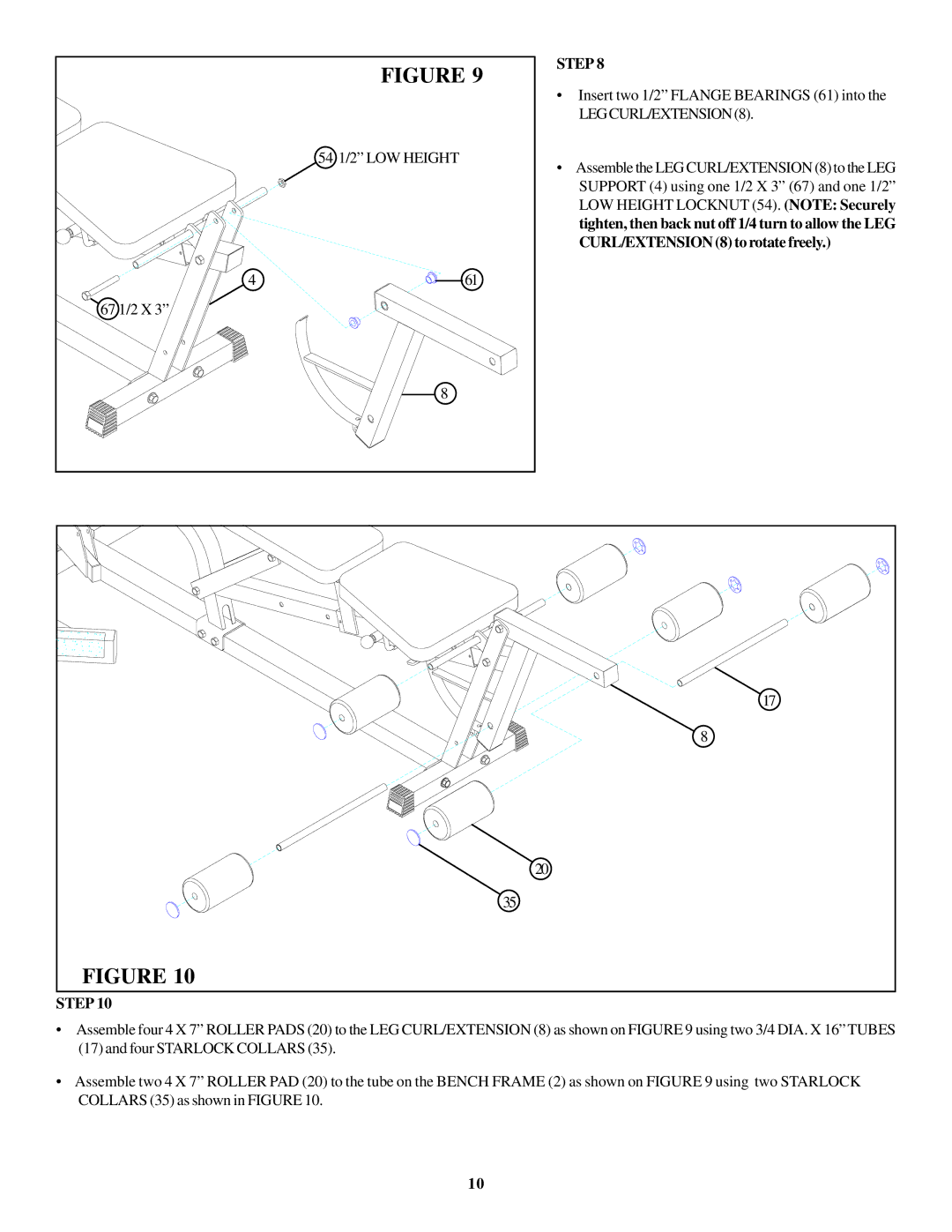 ParaBody 375101 manual 54 1/2 LOW Height 