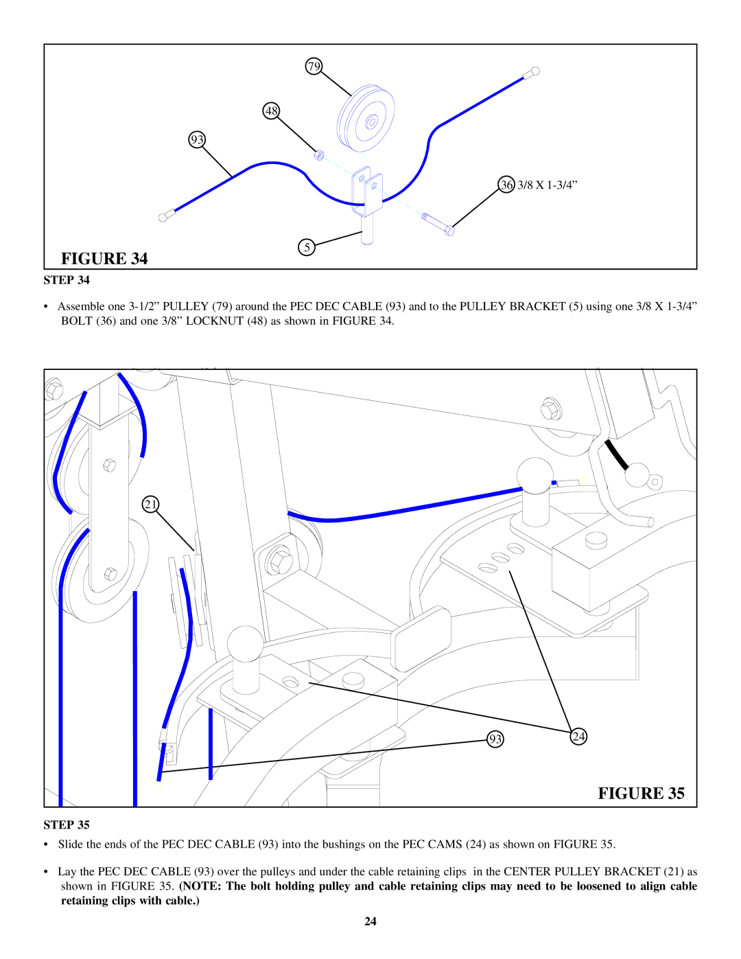 ParaBody 400101 manual 36 3/8 X 1-3/4 