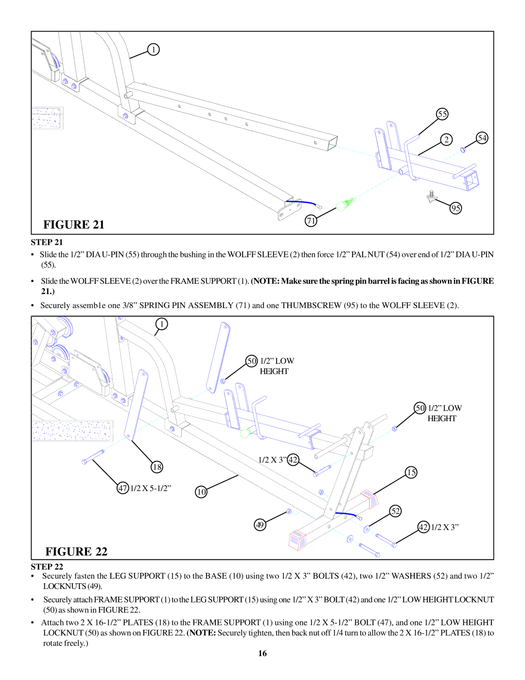 ParaBody 400102 manual X 3 47 1/2 X 5-1/2 42 1/2 X 