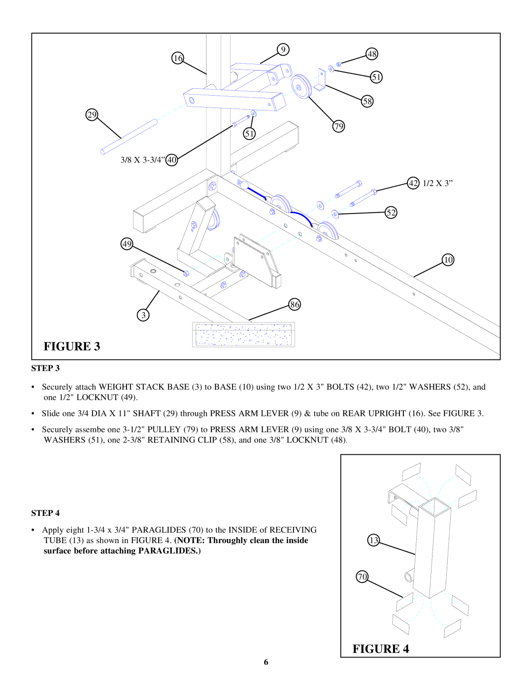 ParaBody 400102 manual X 3-3/4 42 1/2 X 