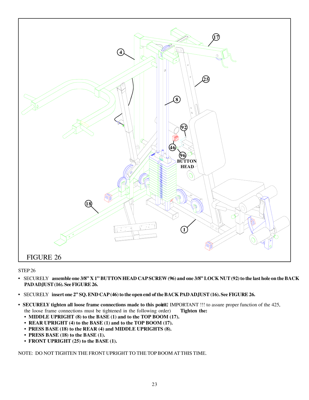 ParaBody 425103 manual Button 