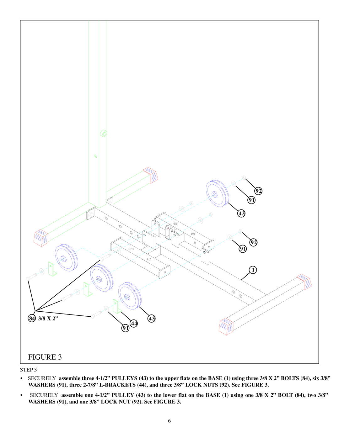 ParaBody 425103 manual 84 3/8 X 