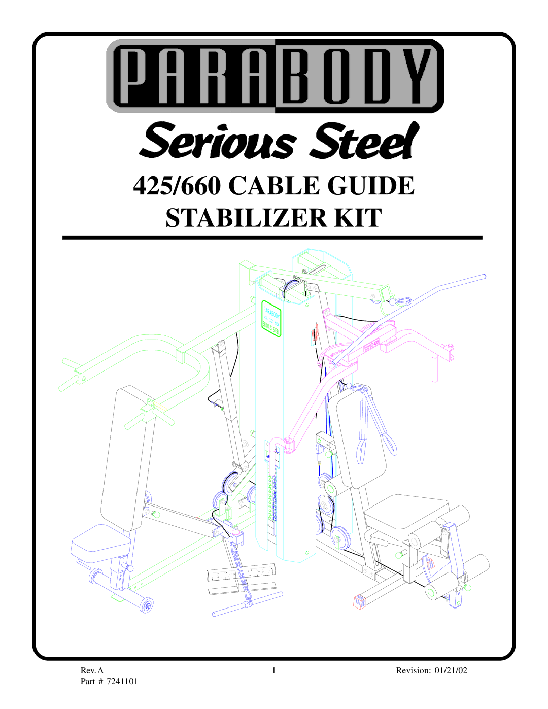 ParaBody manual 425/660 Cable Guide Stabilizer KIT 