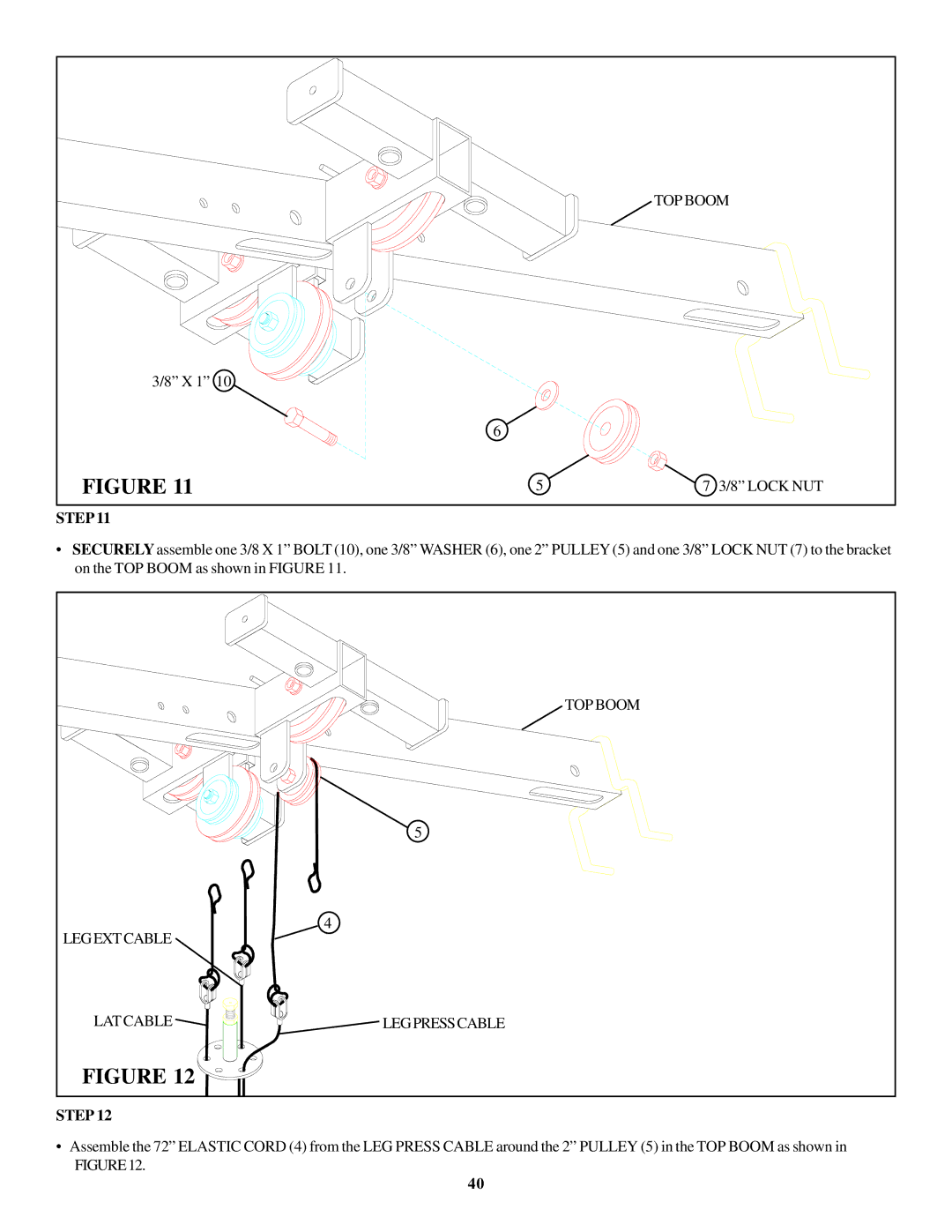 ParaBody 426103 manual Legextcable LAT Cable Legpresscable 