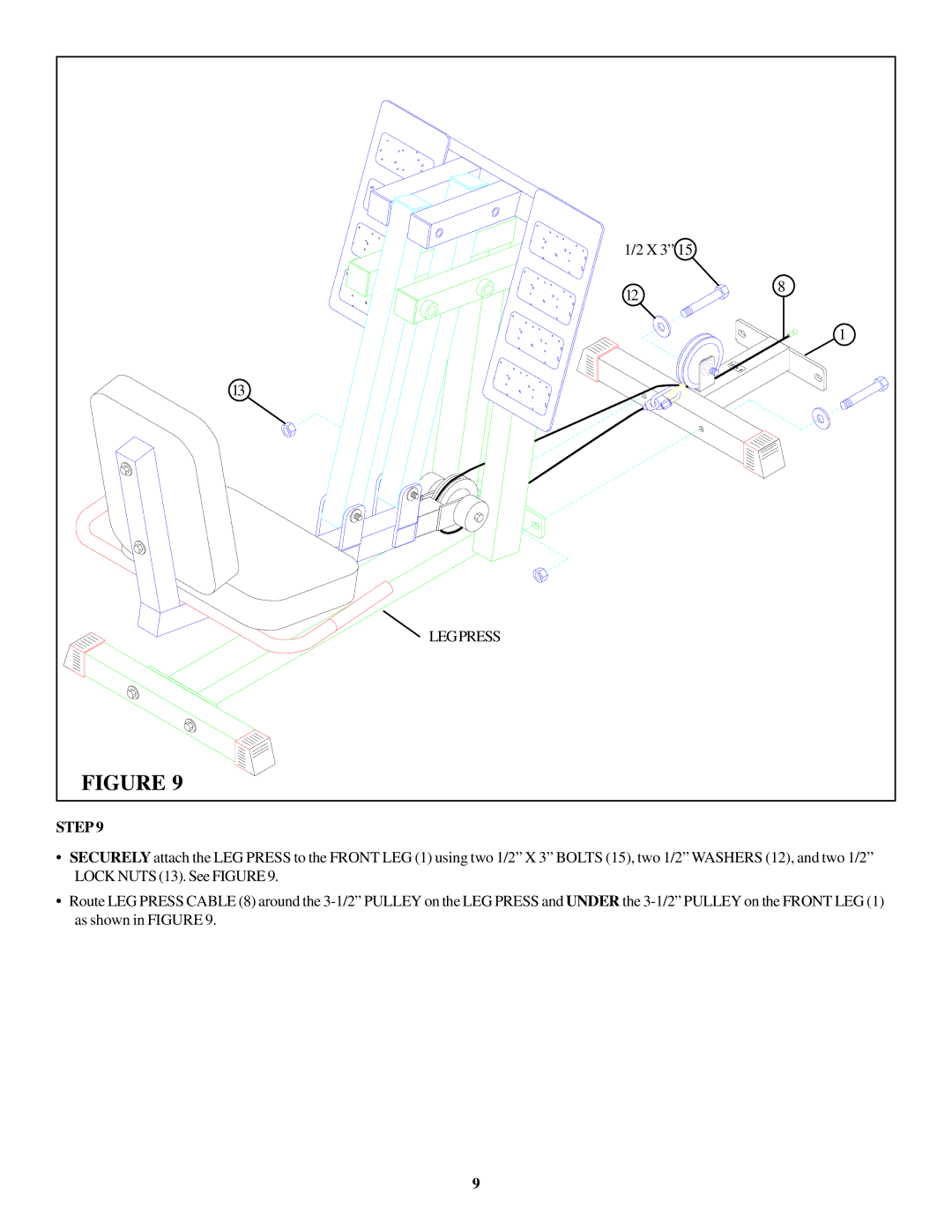 ParaBody 435104 manual Legpress 