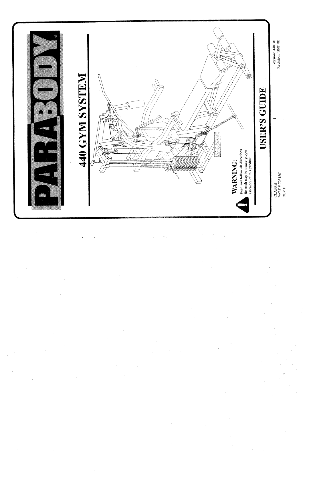 ParaBody 440 manual 