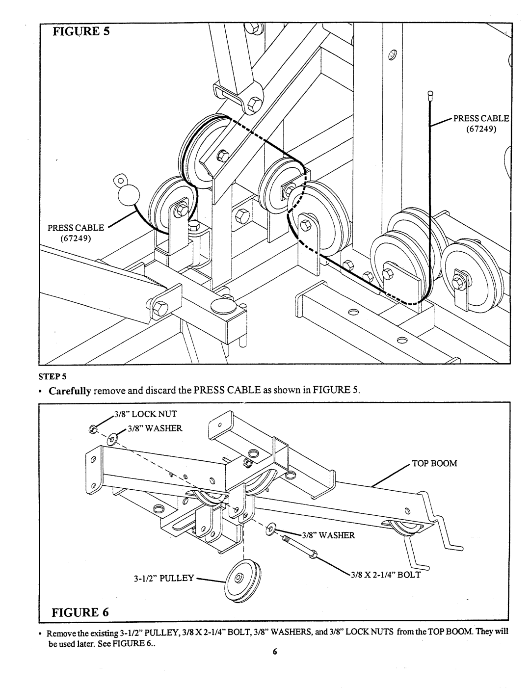 ParaBody 445103 manual Press Cable 