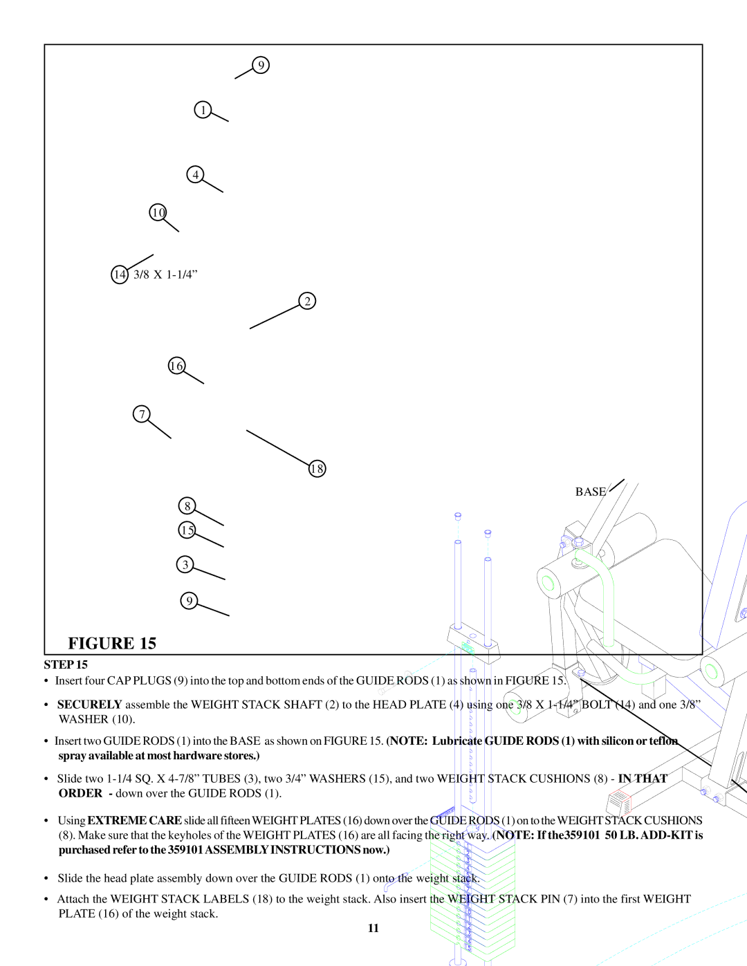 ParaBody 445104 manual Purchased refer to the 359101 Assemblyinstructions now 