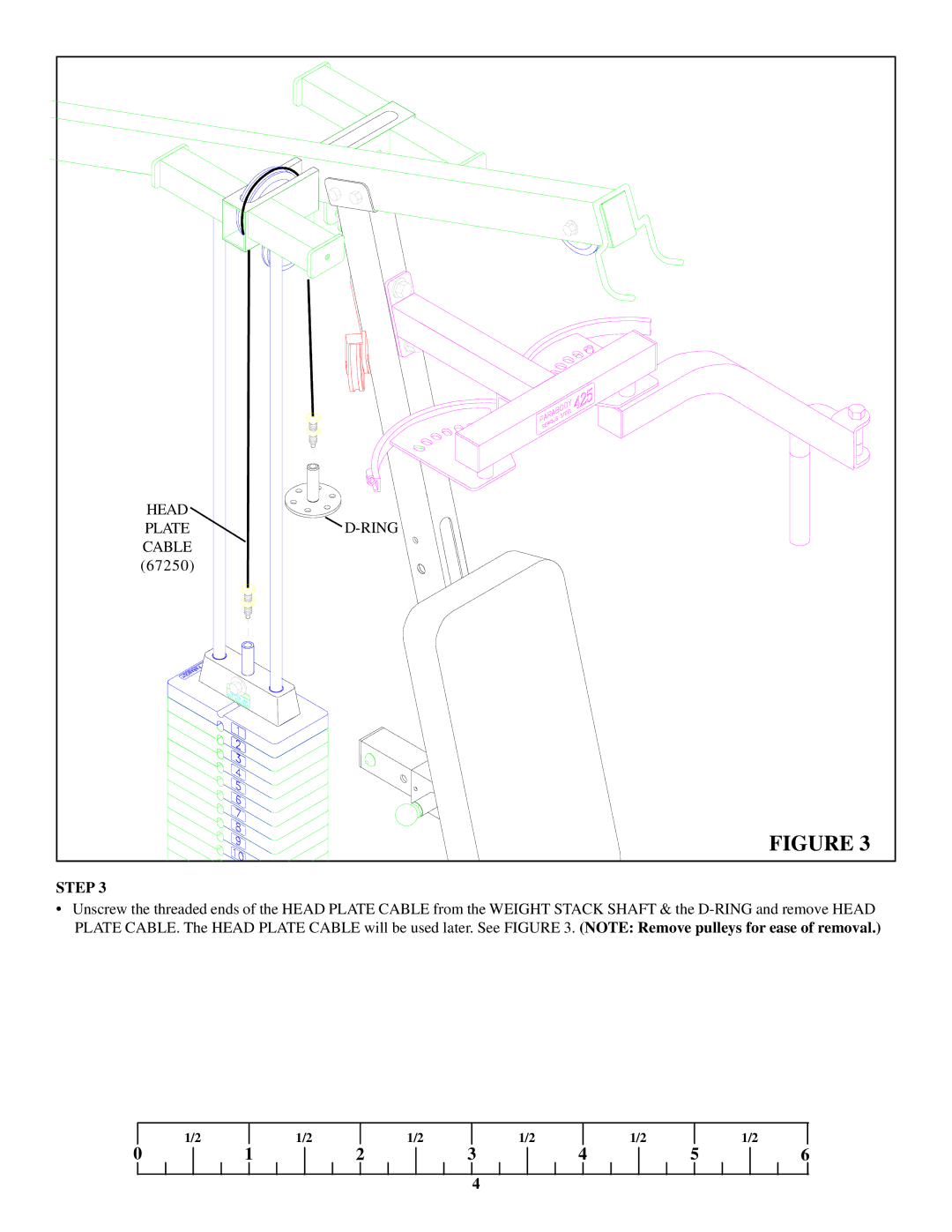 ParaBody 445104 manual Head Ring Plate Cable 