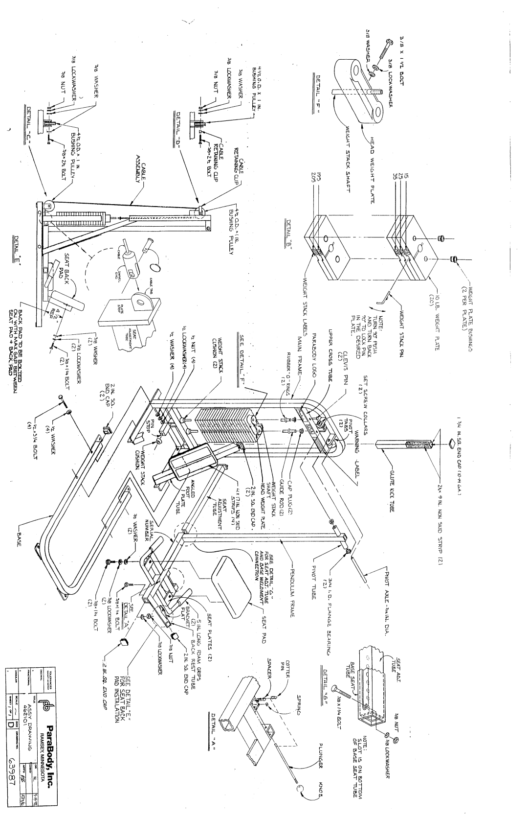 ParaBody 462 manual 