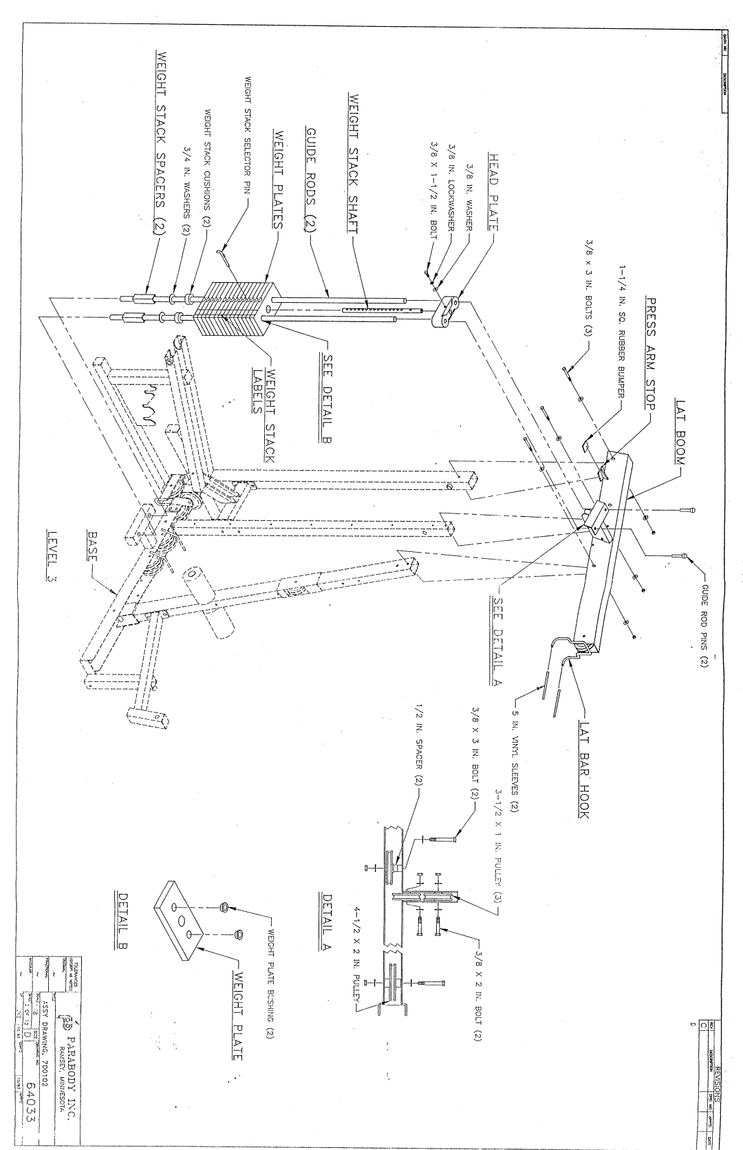 ParaBody 700 manual 