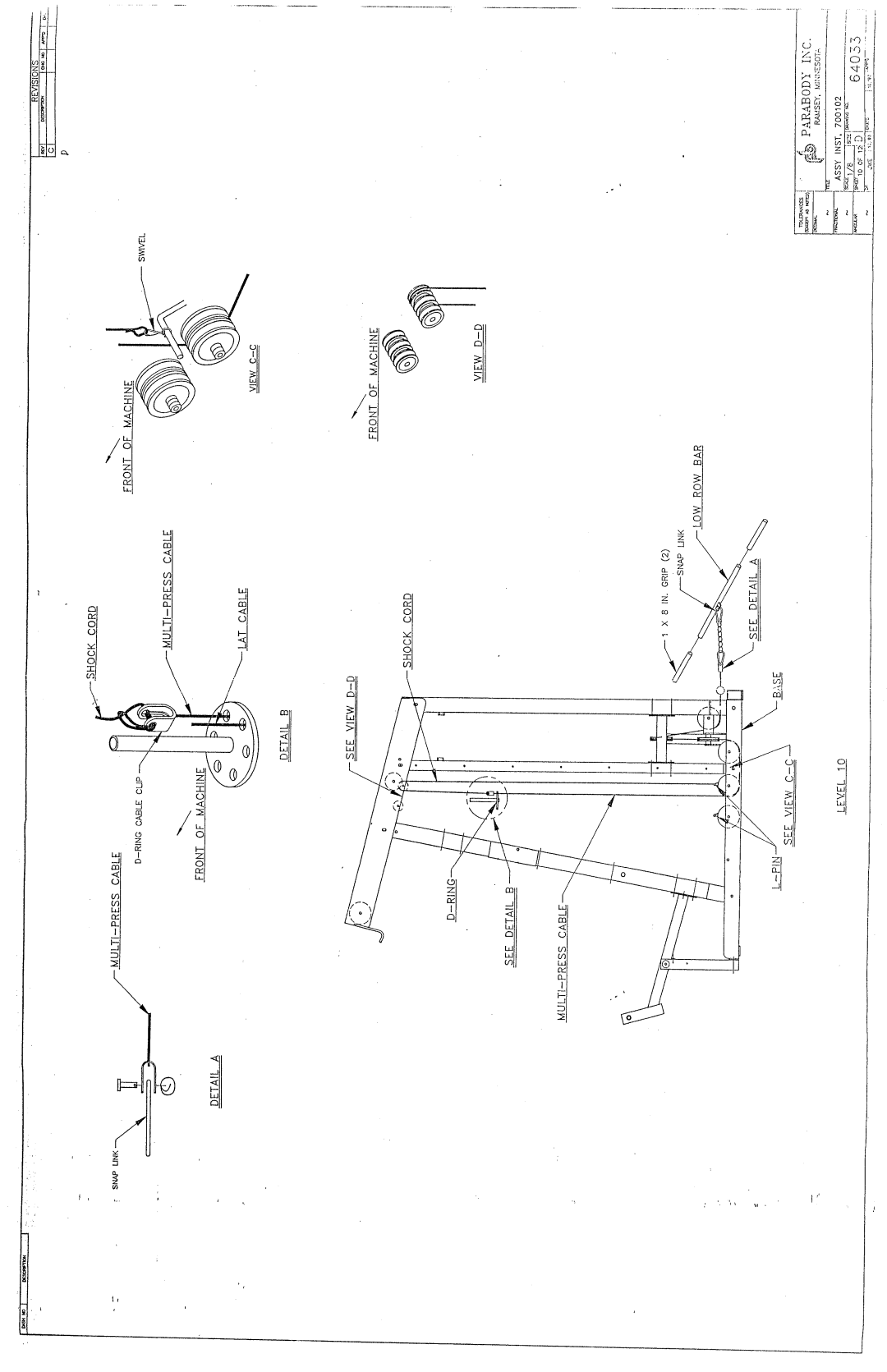 ParaBody 700 manual 