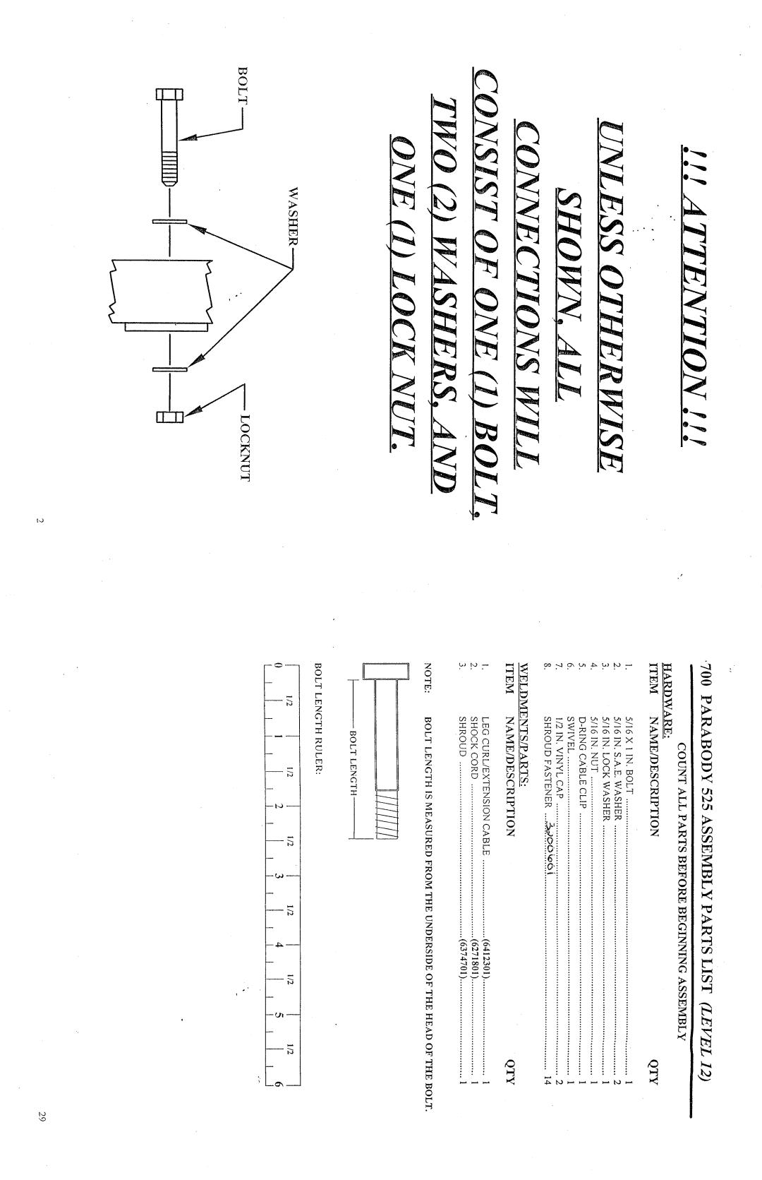 ParaBody 700 manual 