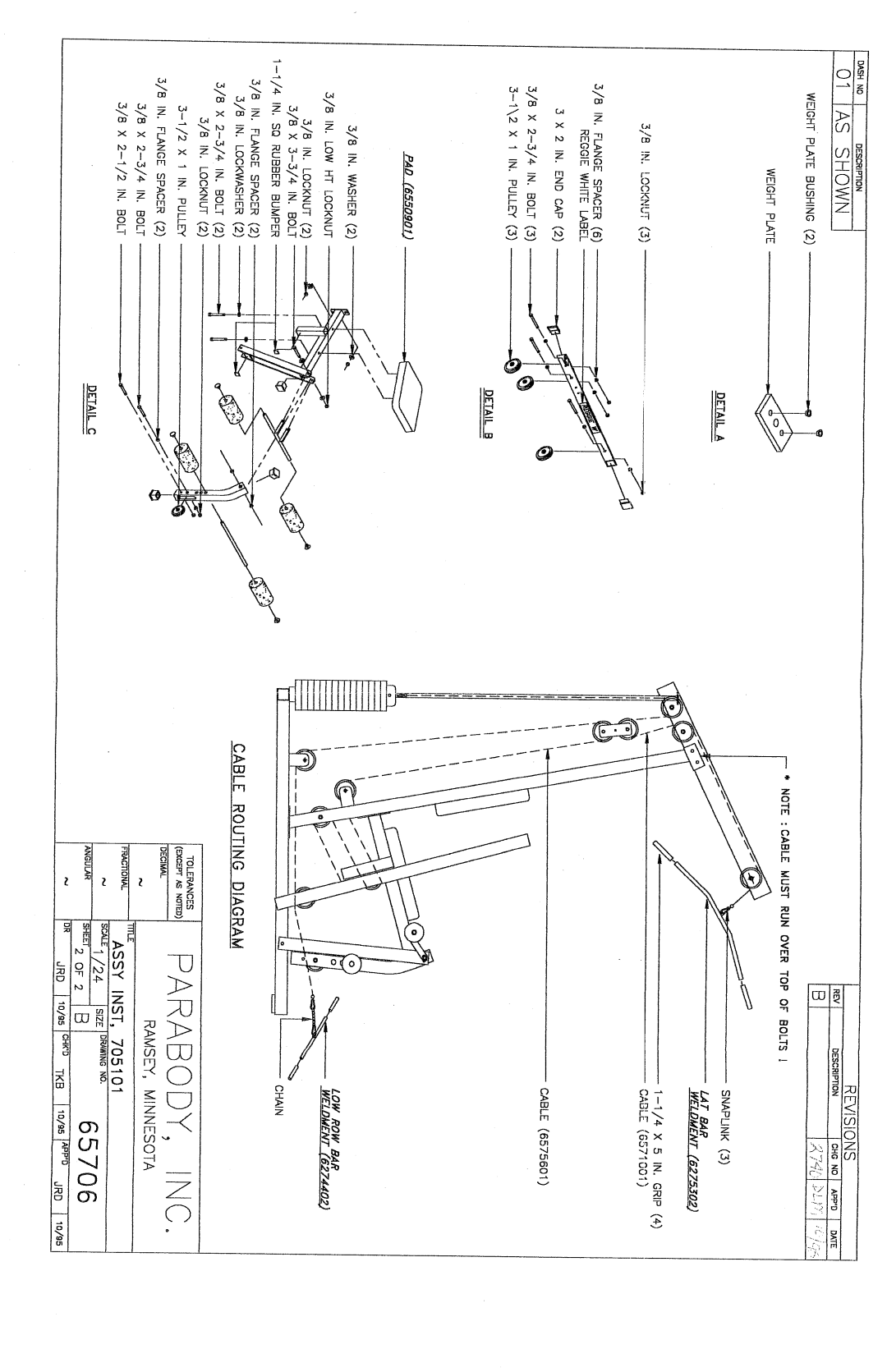 ParaBody 704101 manual 