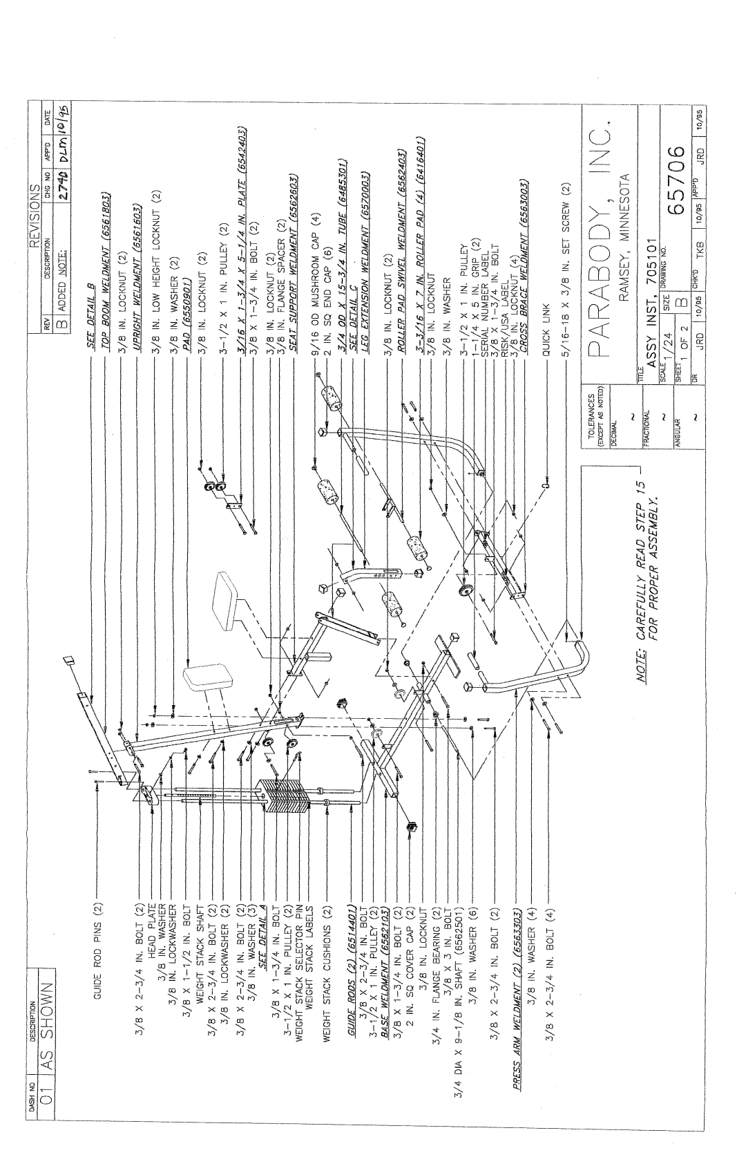 ParaBody 704101 manual 