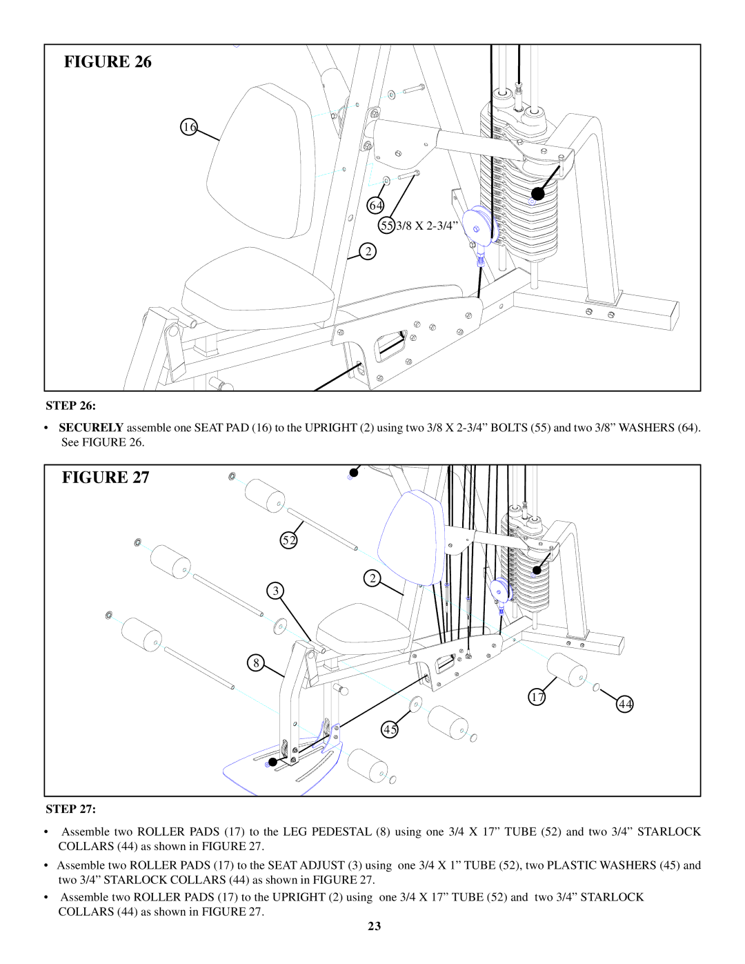 ParaBody 777 manual 55 3/8 X 2-3/4 