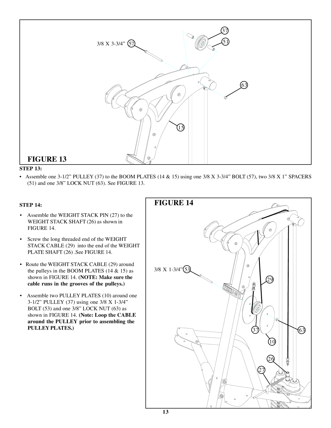 ParaBody 777101 manual Pulley Plates 