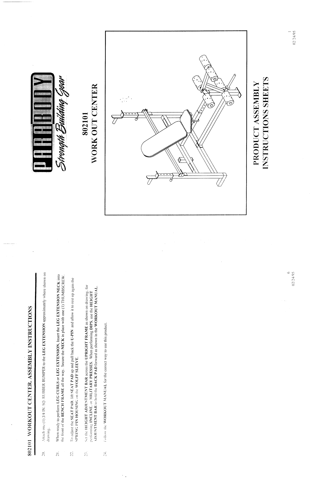 ParaBody 802101 manual 