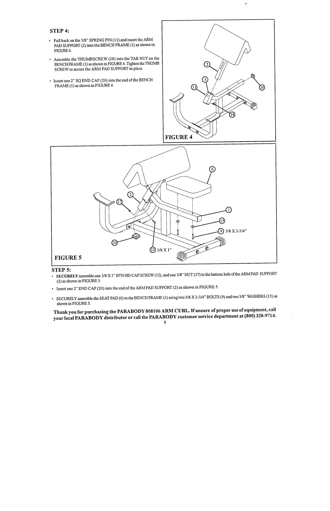 ParaBody 808106 manual 