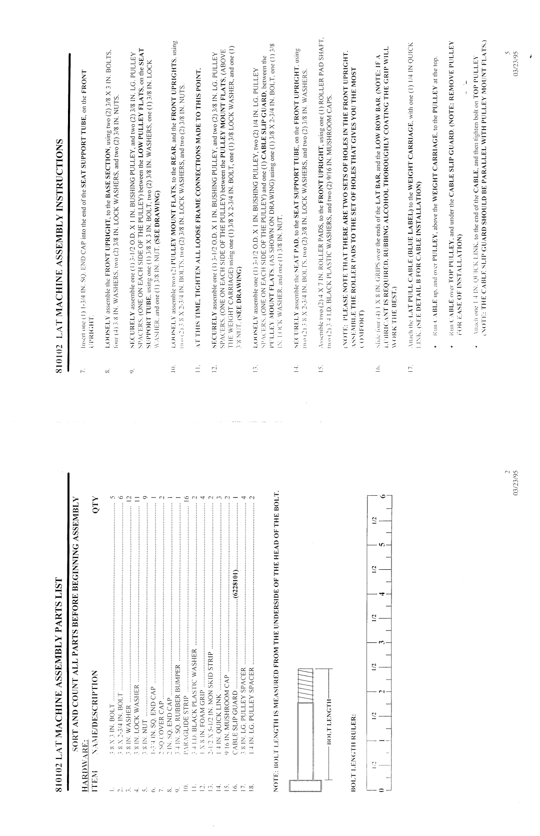 ParaBody 810102 manual 