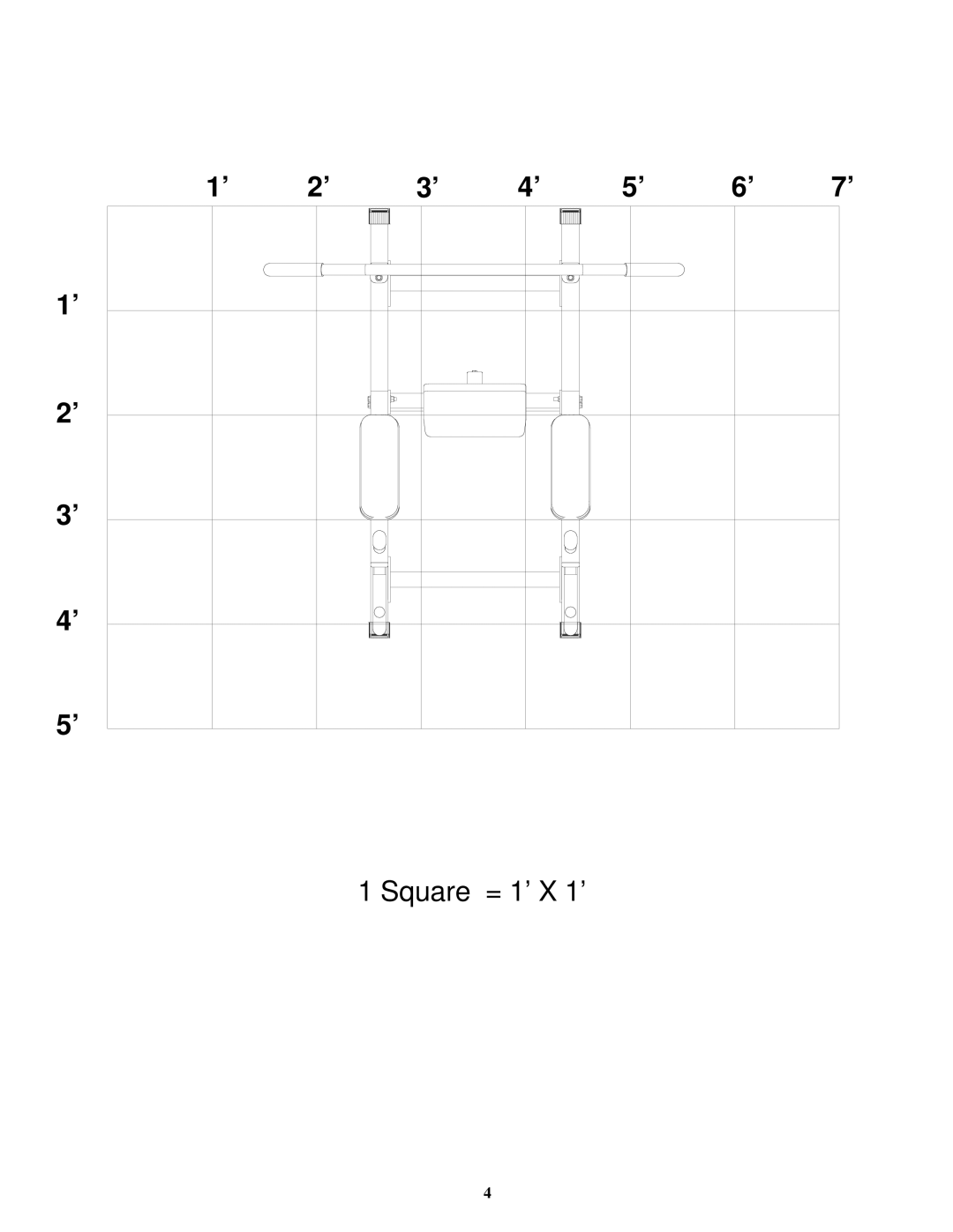 ParaBody 813 manual Square = 1’ X 1’ 