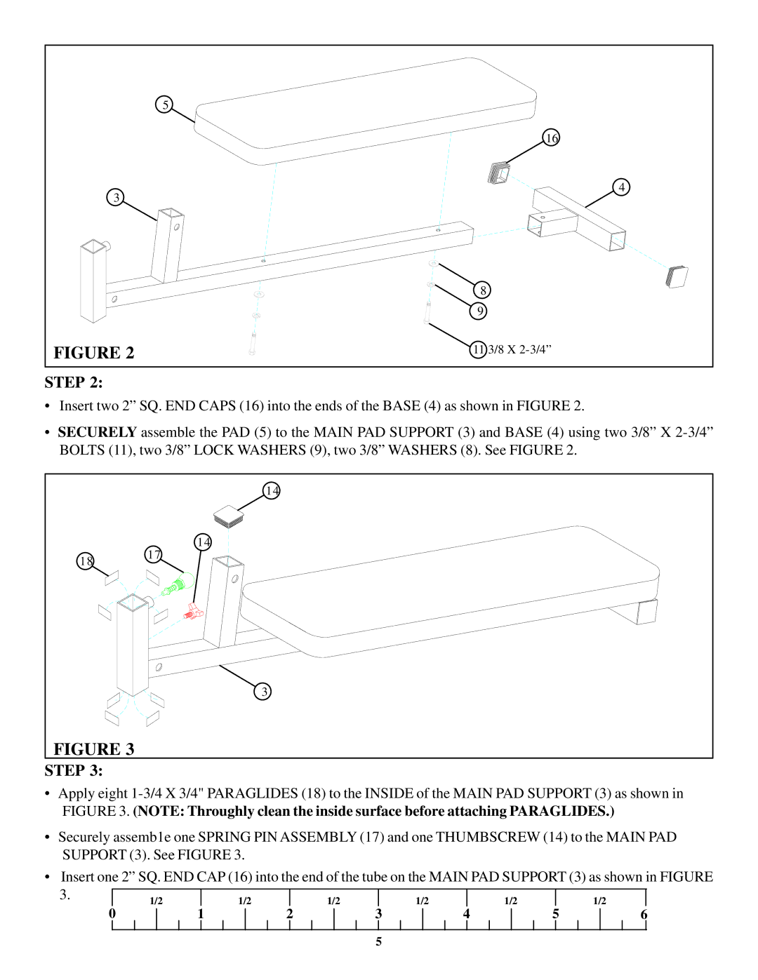 ParaBody 822 manual 11 3/8 X 2-3/4 