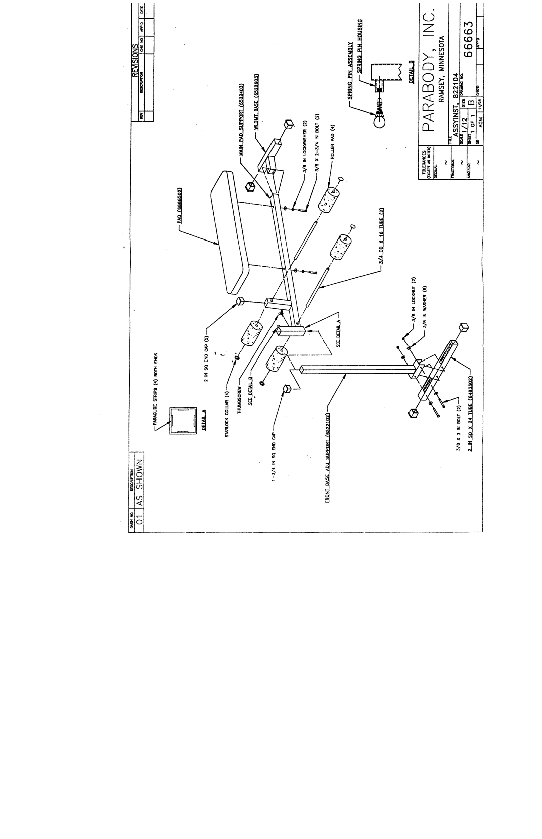 ParaBody 822104 manual 