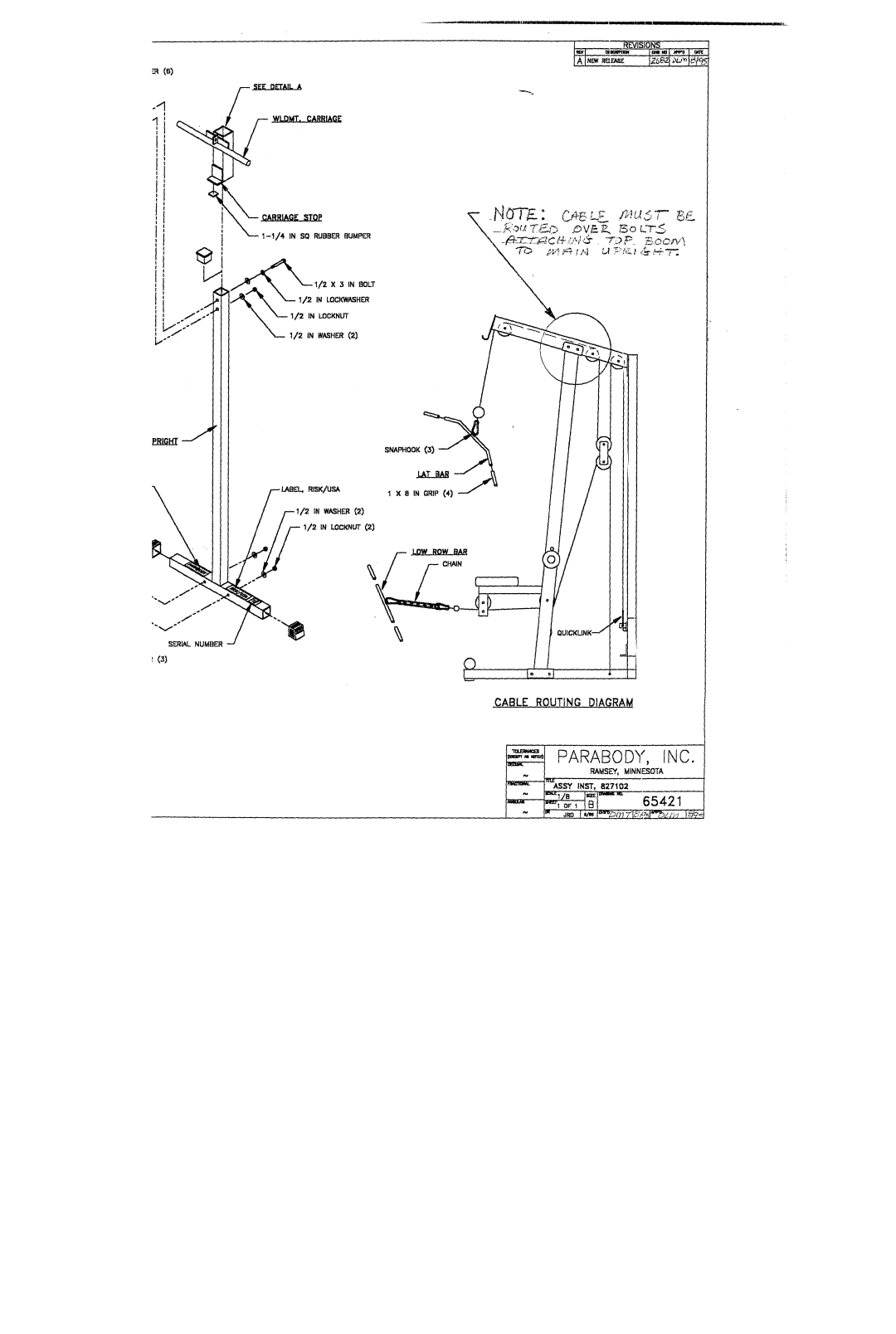 ParaBody 827102 manual Parabod~, Inc 