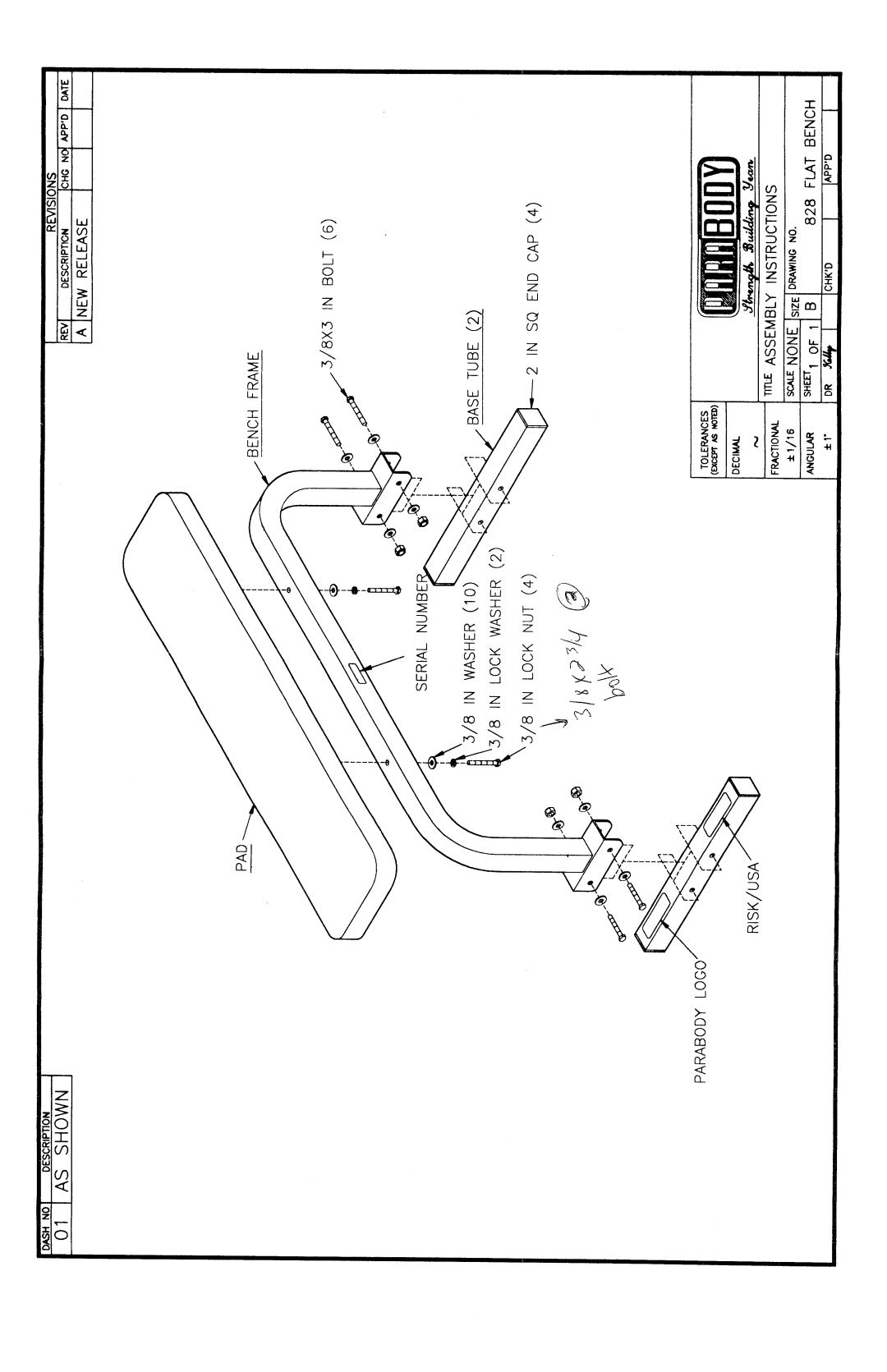 ParaBody 828 manual 