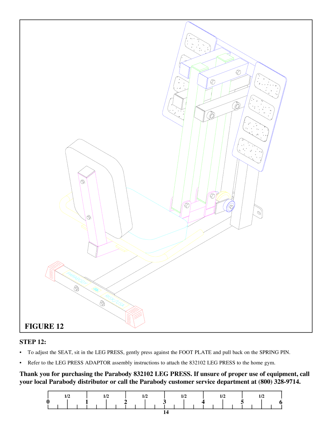 ParaBody 832102 manual Step 