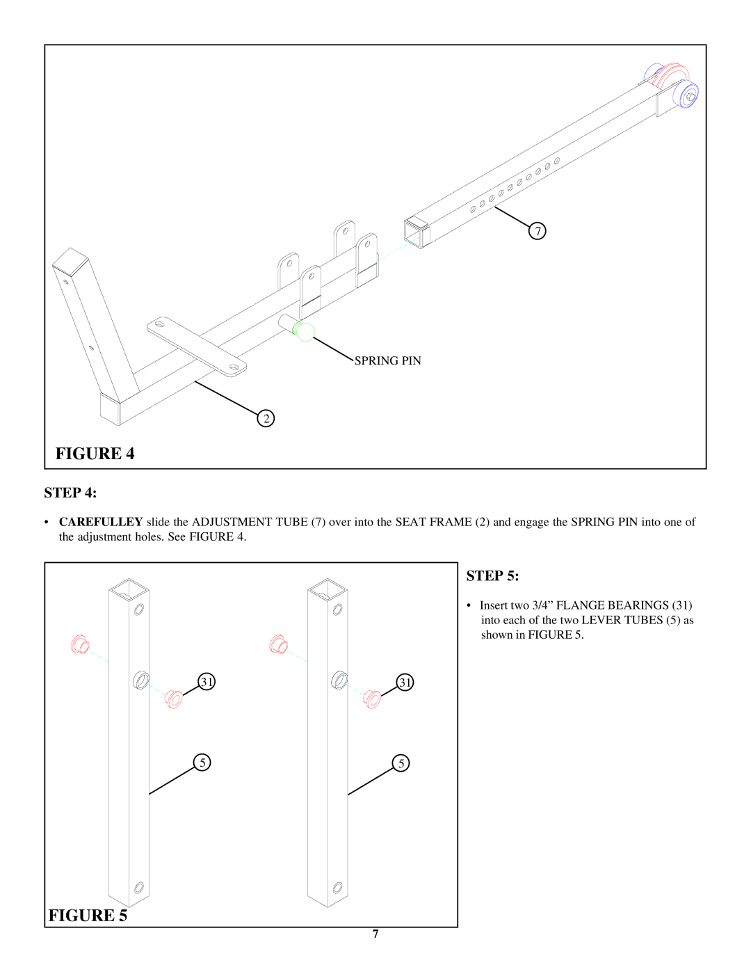 ParaBody 832102 manual Spring PIN 