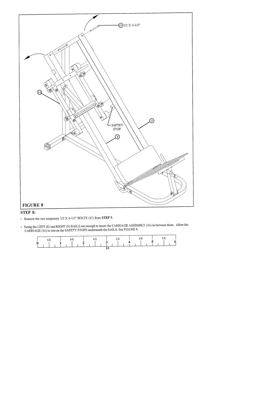 ParaBody 835102 manual Saftey Stop 