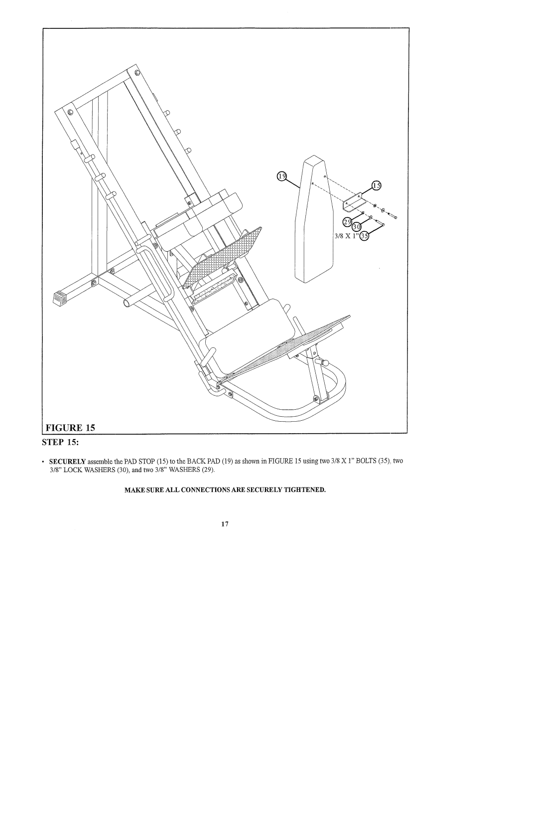 ParaBody 835102 manual Makesure ALL Connectionsare Securelytightened 