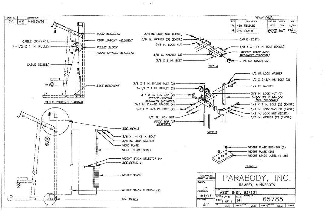 ParaBody 837101 manual ~It, Nut 