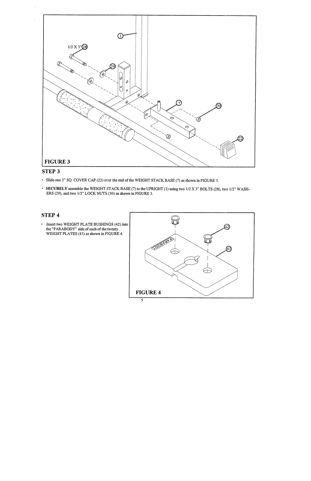 ParaBody 841101 manual Step 