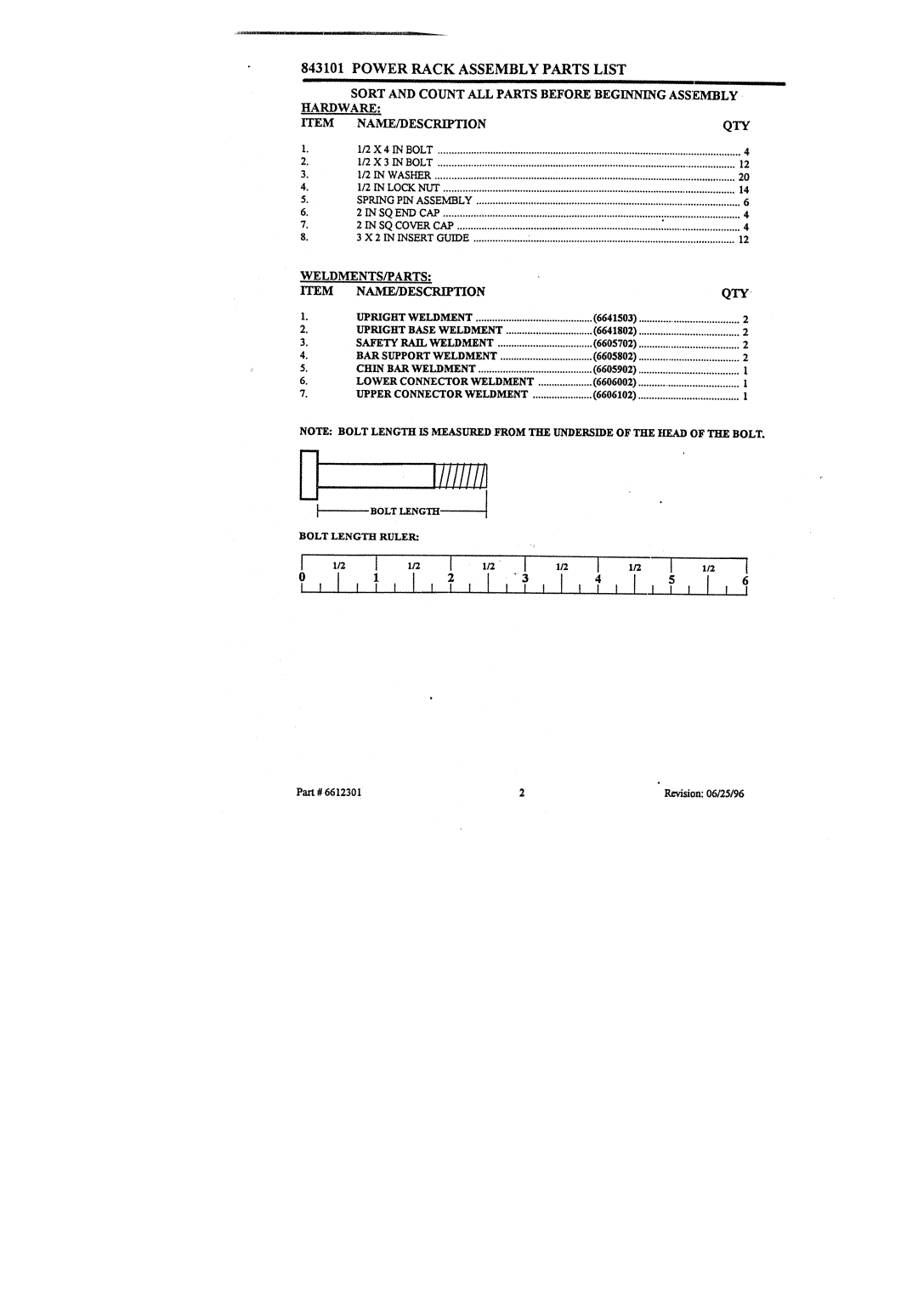 ParaBody 843101 manual Iiii 