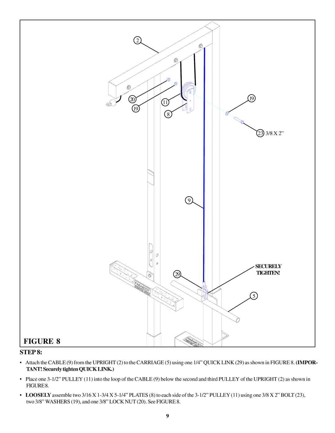 ParaBody 848101 manual Securely 