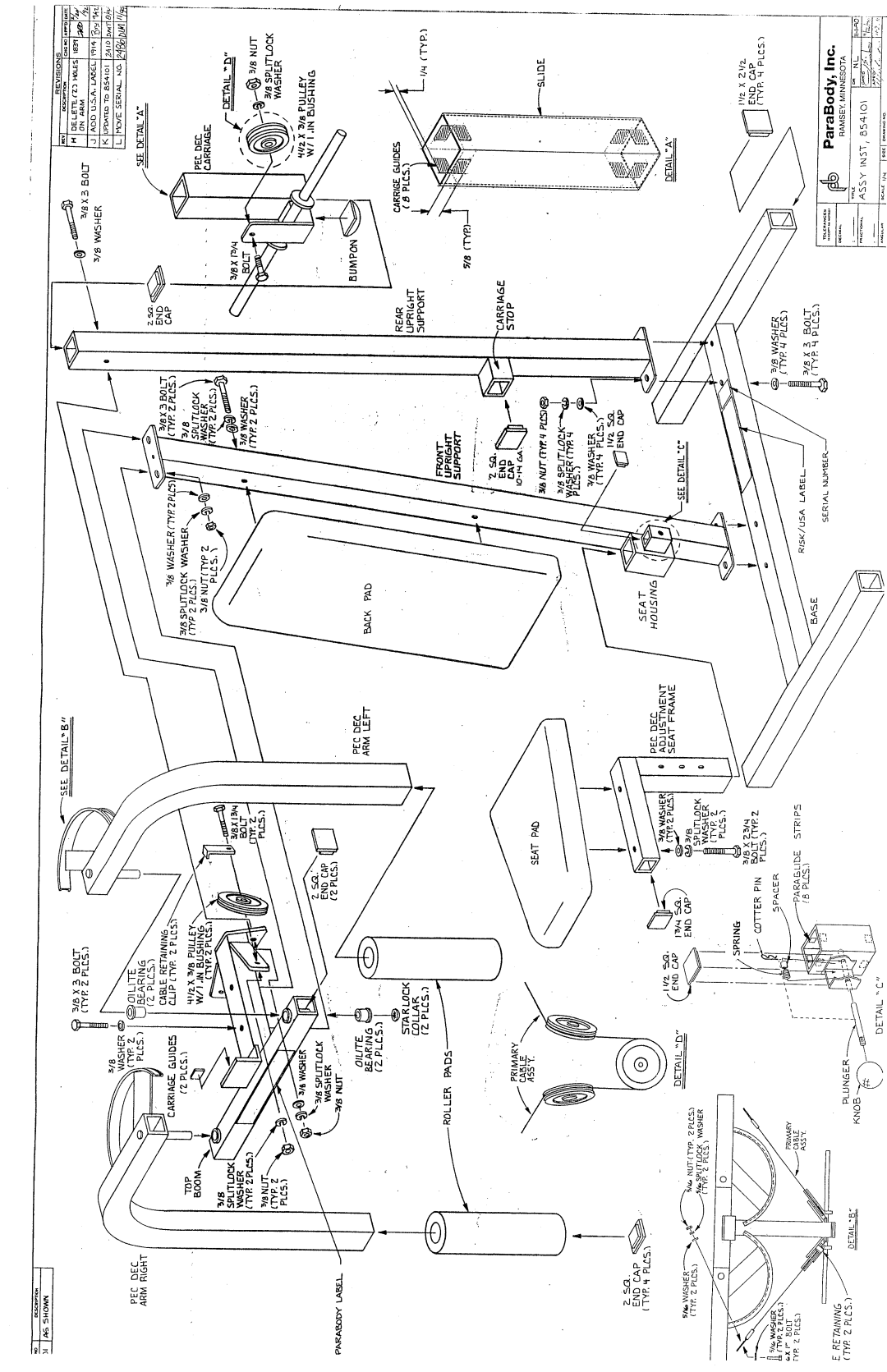 ParaBody 854 manual 