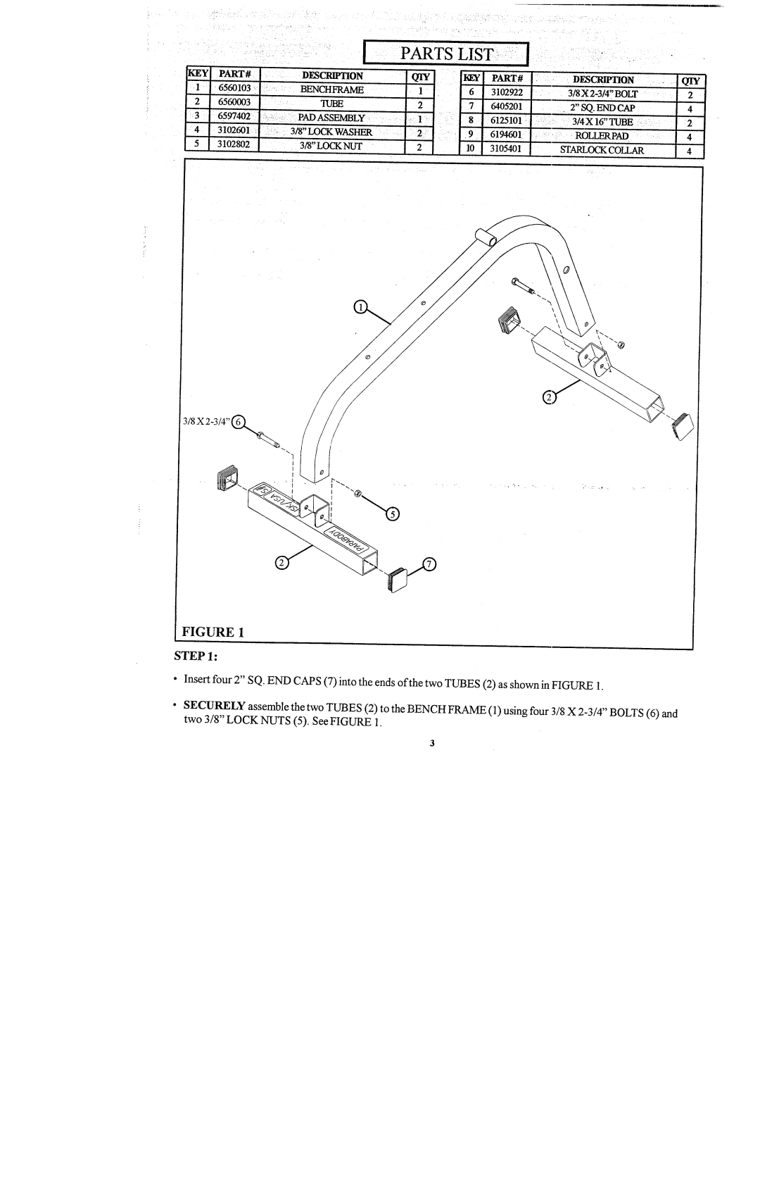 ParaBody 855103 manual Step, 83/4 