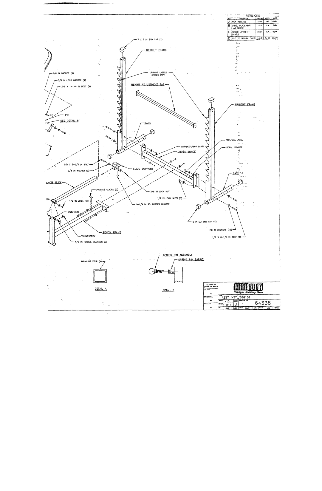 ParaBody 866101 manual V2IN WASHERS12 