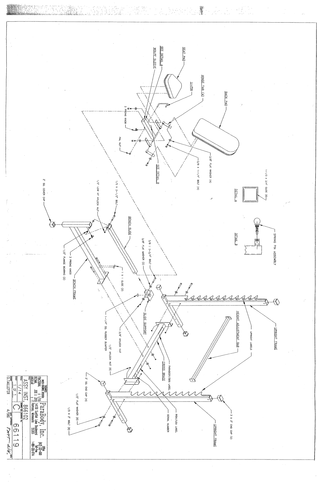 ParaBody 8661O2 manual 