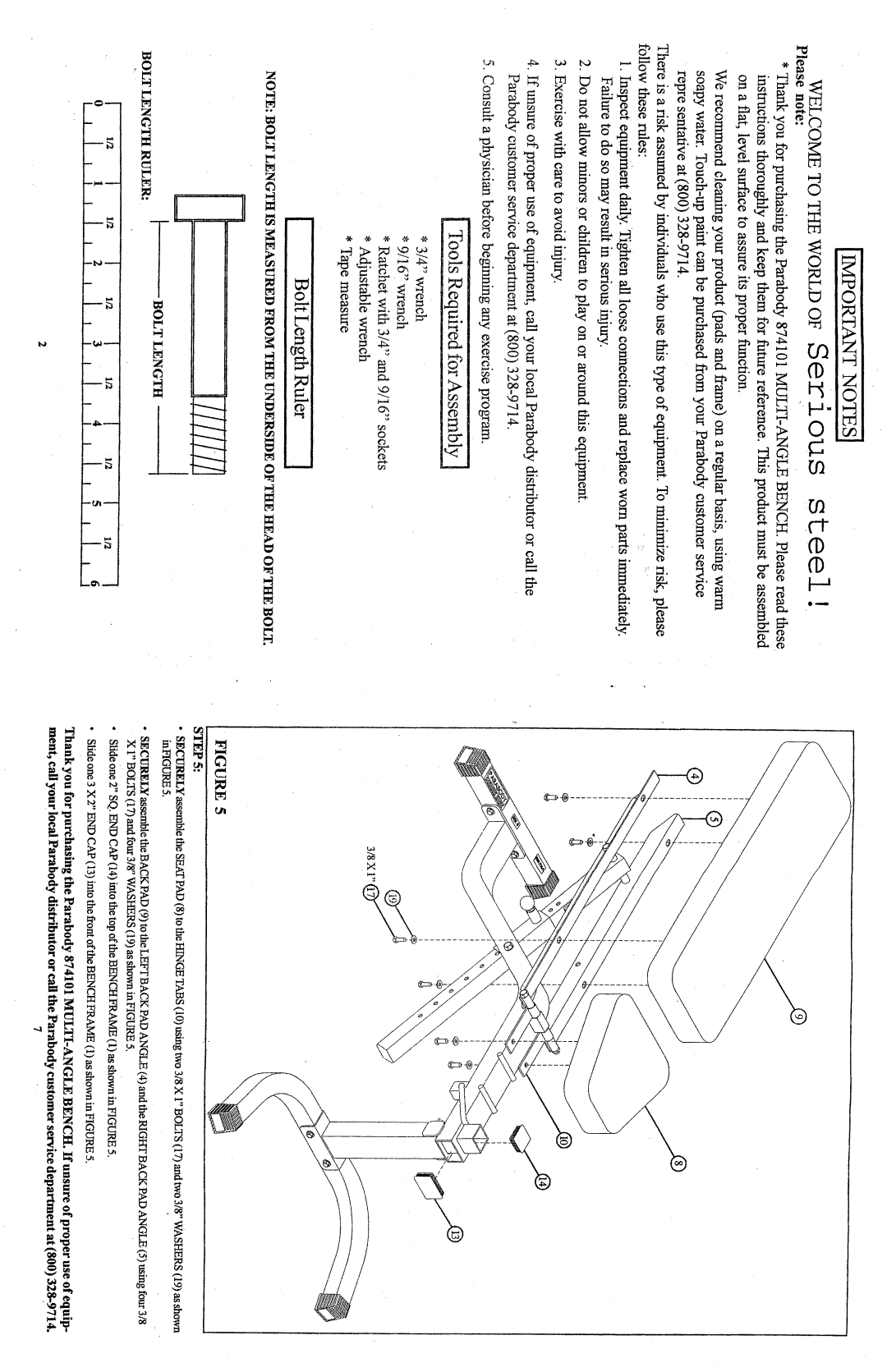 ParaBody 874106 manual 