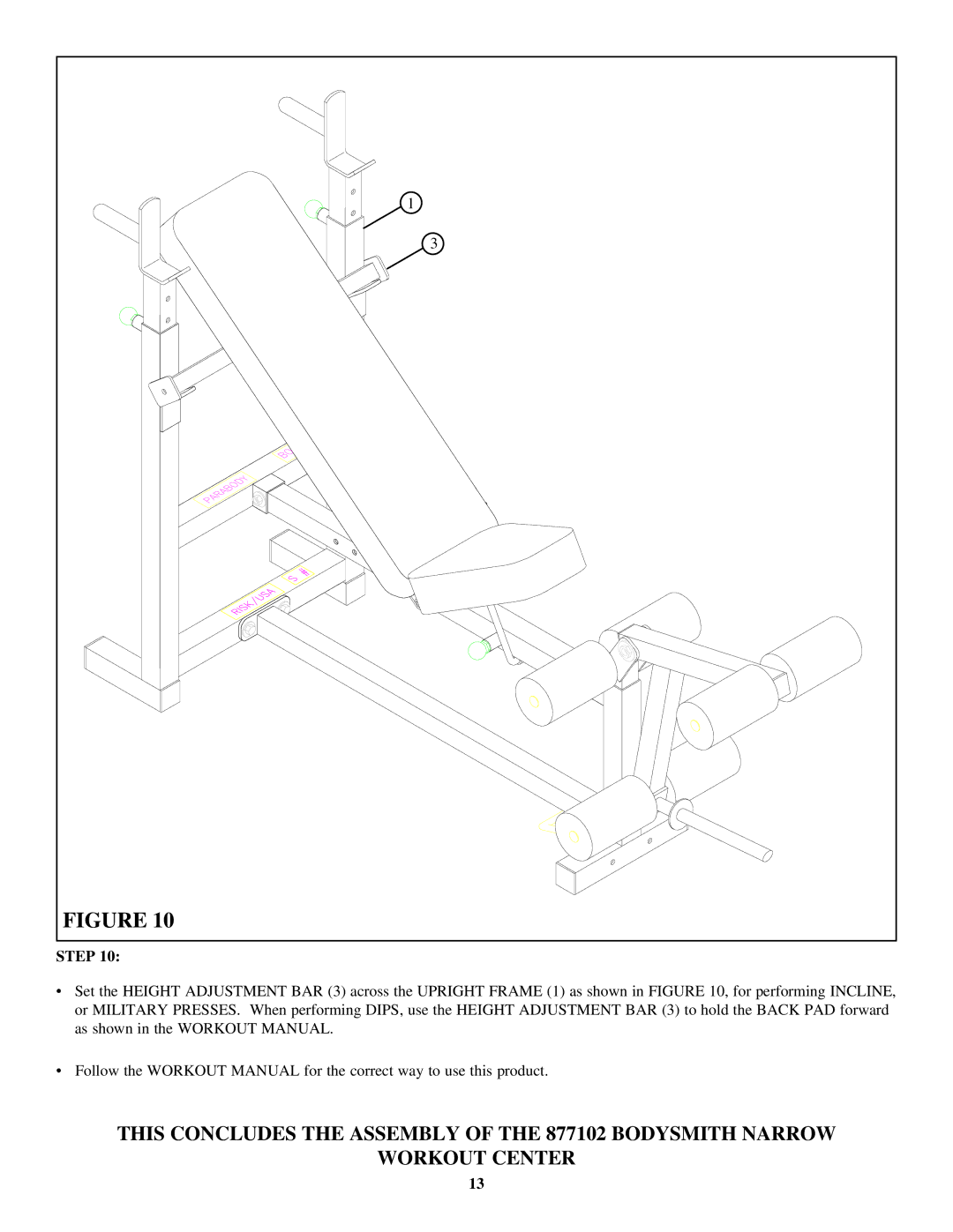 ParaBody 877102 manual Step 